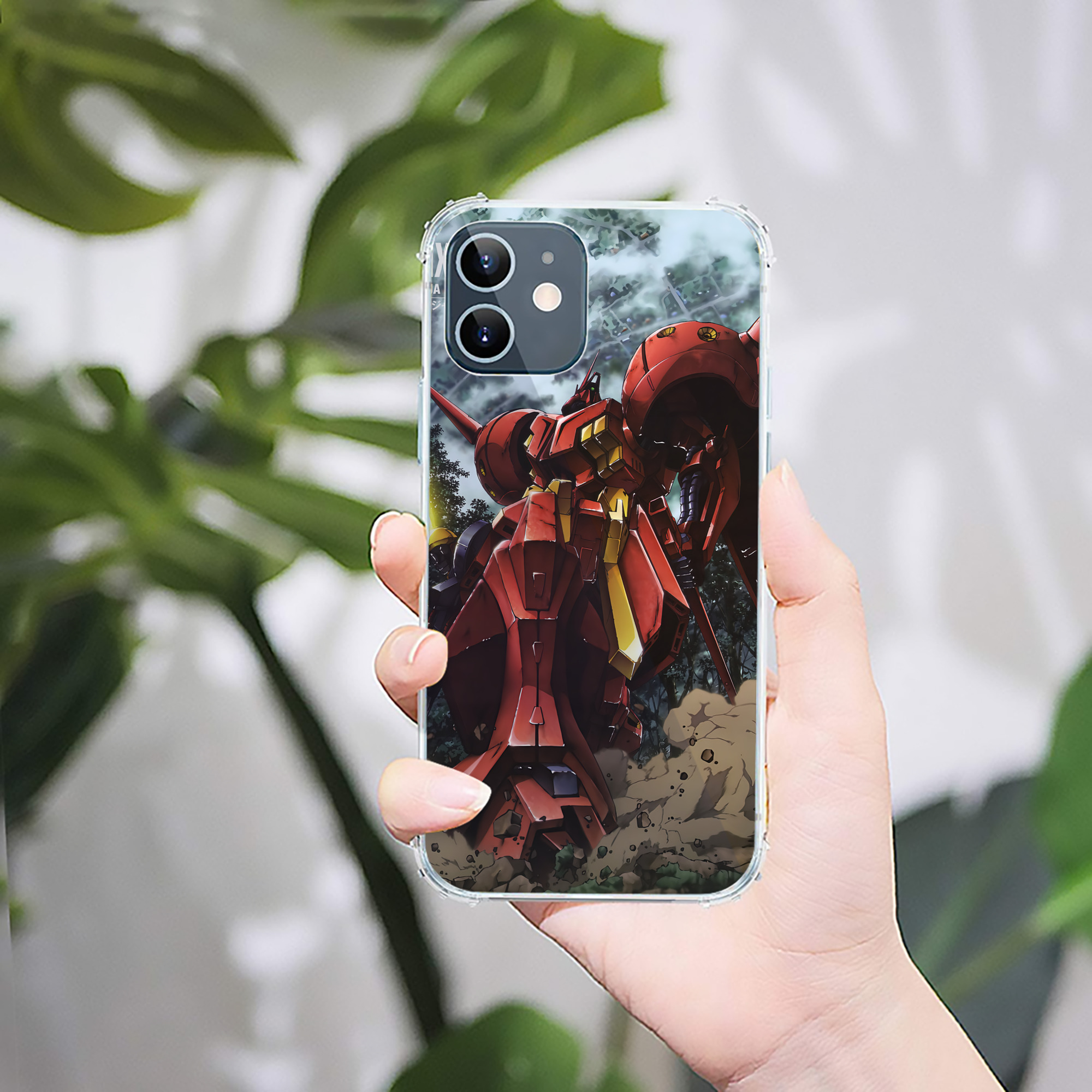 （画像用） 機動戦士ガンダム Mobile Suit Gundam 【iPhone 12シリーズ対応】透明スマホケース（クリアソフトケース）